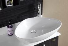 Bagno Italia Mobile Arredo Bagno 80cm moderno MDF sospeso wengè grigio con lavabo d'appoggio Mobili arredi 1 l