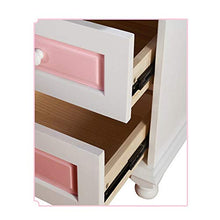 RKRLJX Comodini, Armadio Comodino, Stile Moderno, Angoli Arrotondati, Vernice Ecologica, Facile da Tirare La Maniglia, Legno Massiccio, Due Cassetti Comodino
