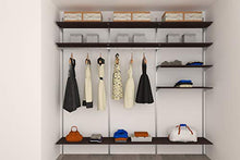 Alucabina Cabina armadio L.250 cm x H.253 cm. Ripiani color tortora