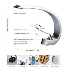 BONADE Rubinetto Bagno Lavabo Miscelatore Monocomando per vasca da bagno Ottone, Cromo