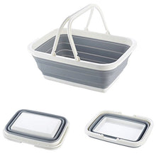 Tshome rettangolare multifunzionale pieghevole carrello pieghevole in silicone plastica cestino lavanderia