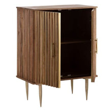 DenZZO - Armadio in legno naturale 2 ante oro