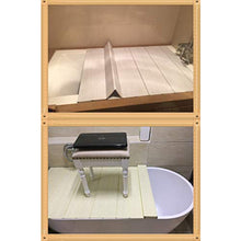 AnnYGJ Vasca da Bagno Caddy, Vasca da Bagno Custodia Antipolvere Ripiegabile in PVC Ripiano Portaoggetti iPad, Bianco Larghezza 70 cm (Dimensioni : 137x70x0.65cm)