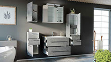 Set di mobili da bagno OPTIMO 80cm (5 pezzi) grigio cemento