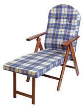 M2 Poltrona Legno Amalfi Reclinabile Blu