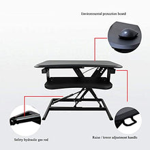 GaoF Scrivania per Computer con Sollevamento in Piedi, banco da Lavoro per Laptop Desktop, scrivania Pieghevole, Supporto per Monitor Regolabile in Altezza 14-45