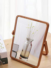 XZGang Nostalgia Tavolo Specchio, in stile giapponese a parete specchio decorativo portatile pieghevole Ragazza di trucco specchio verticale di legno solido rettangolare Specchio Chiarissimo