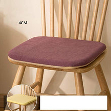 XHNXHN Cuscini per sedie Imbottiti in Memory Foam, Cuscini per sedie da Pranzo per Interni Cuscino per sedili da Esterno Mobili da Giardino Cuscino per Ufficio Premium con Lacci-Viola 45x45cm (18x1