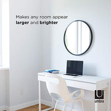 Umbra Hub Specchio da parete rotondo decorativo, 61 cm , Nero