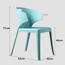 DIEDZ Sgabello per Scarpe Sedia da Pranzo Nordic Designer Semplice e Moderno Studio Sala conferenze Sala caffè di Alta qualità (Colore: Blu)