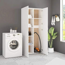 FAMIROSA Armadietto Bianco 80x35,5x180 cm in Truciolato