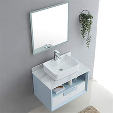 Mobile da Bagno Specchio Mobile da Bagno Semplice Mobile Armadio Combinazione Balcone a Muro Vanity per Casa (Color : Blue, Size : 52x80x63cm)