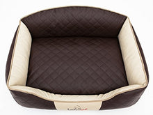 Hobbydog Elite - Lettino per Cani, XL, Lati Marrone/Beige