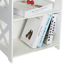 Wakauto Scaffale da Comodino a 2 Piani Comodino Libreria a Pavimento in Legno per Mobili da Camera da Letto Soggiorno