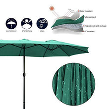 Ombrellone da Giardino, Ombrelloni da Terrazzo, Ombrellone Giardino Parasole 4.6m, Tende e Tettucci Parasole da Balcone e 12 Nervature Pesanti per Spiaggia, Giardino, Balcone (Verde)