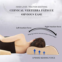 QYS Cuscino ergonomico in Memory Foam, Cuscino Ortopedico, Cuscino Memory Lavabile Morbido con Supporto di Contorno, Massaggio cervicale,4
