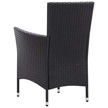 SKM Set da Pranzo da Giardino 9 pz con Cuscini in Polyrattan Nero (79kg)