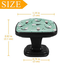 Bunny Mermaid Pomelli per Porta Set di 4 Pomelli per Mobili Manopole per Cassetti Cucina Armadio Vetro