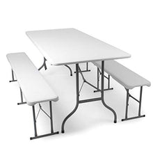 Park Alley PA-4932 Set Birreria, Bianco, 180x75x74 cm