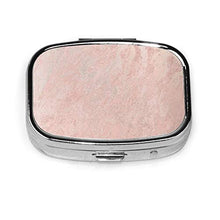 Scatola quadrata per pillole medicinali in oro rosa moda portapillole organizer da viaggio per pillole integratori vitamine
