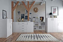3xeliving Comò Alicja 05 per soggiorno 75 cm, bianco