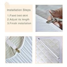 Bedecor - 8 Pezzi(30cm-120cm) Bretelle Elasticizzate Regolabili per Angoli Lenzuola, coprimaterassi, Letto o Divano, Bianco