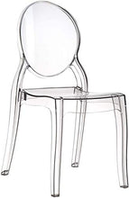 Fashion Commerce FC695 - Sedia in policarbonato trasparente impilabile victoria ghost, Set di 6