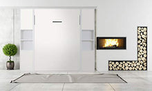 Venatura Store Letto a Scomparsa alla Francese, Easy Bed by, Grigio/Quercia