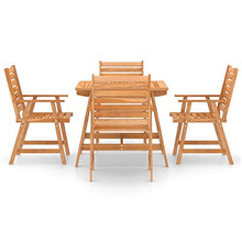 vidaXL Set da Pranzo da Giardino 5 pz in Legno Massello di Acacia