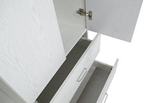 TrendyItalia 12984 Armadio 2 Ante Rovere Sbiancato, Legno, Bianco, 60 x 42 x 180 cm