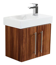 Mobile bagno con lavabo Geberit Icon XS 53cm a destra noce
