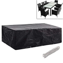 E E-NICES Coperture Arredi Giardino 2pz Polyrattan 10 Occhielli 300x140cm