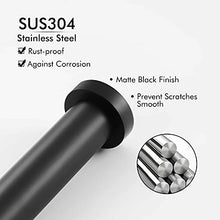 KES Set Accessori da Bagno 3 Pezzi Include Portasciugamani Porta Rotolo Carta Igienica Appendiabito Acciaio Inossidabile SUS304 Autoadesiva Nero Opaco, LA20BKDG-32