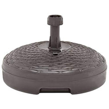 vidaXL Base Ombrellone Riempibile Sabbia/Acqua 20 L Marrone Plastica