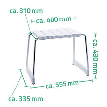 Ridder A0050011 - Sgabello da bagno con struttura lucidata
