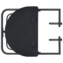E E-NICES Tavolo da Balcone Pensile Nero 60x64x83,5cm Plastica Rattan