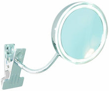 Enzo Rodi 411610 - Specchio a LED con morsetto Alimos, diametro 10,5 cm, colore: Cromato
