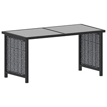 SKM Set Divani da Giardino 9 pz con Cuscini in Polyrattan Antracite