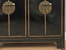 Yajutang - Cassettiera cinese con 3 cassetti, 4 ante, colore: Nero