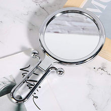 Specchio ingranditore 5X, specchio ingranditore rotondo bifacciale pieghevole, specchio da viaggio pieghevole portatile