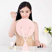 LLG Household Items& Ingrandimento Trucco dello Specchio con Luce, Desktop Grande Specchio Dressing Table Specchio Specchio di Trucco Luce Naturale Bathroom Specchio