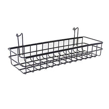 Topbathy, scaffale da Parete in Rete Metallica, Ideale da Appendere, per Alimenti, Posta, riviste, Ottimo in Cucina e in Bagno
