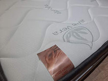 SARDAMATERASSI Letto piazza e mezza con box contenitore velluto beige designe + materasso piazza e mezza 120x190 memory foam+ guanciale memory saponetta sfoderabile