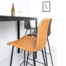 BESTSOON - Sgabello da bar resistente e facile da pulire per sgabello, sgabello da bar, bar, bar, cucina, sala da pranzo As picture Nero