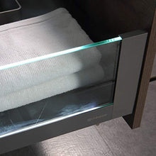 Mobile da bagno sospeso Freya 1500 effetto legno- cassetti con illuminazione a LED