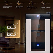 BLLXMX Armadio Umidificatore per Sigari, Humidor Armadio di Cedro Spagnolo Touch Screen Control Display Temperatura umidità Cornice Sigaro