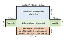 Copridivano Salvadivano trapuntato double-face PET FRIENDLY (Bordeaux/Rosso, 2 Posti 110cm)