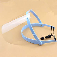 EXCEART Visiera in Plastica Trasparente Viso Integrale Cucina Visiera Antispruzzo Antinebbia Visiera Protettiva per Cucina Esterna (Blu)