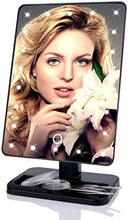 Specchio per Il Trucco Specchio A Specchio per Il Trucco Illuminato con 22 Luci A LED Touch Screen Light Supply 180 Rotazione (30x19x7cm)