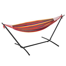 Outsunny Amaca da Giardino Autoportante con Struttura in Acciaio e Cotone Multicolor, Custodia Inclusa